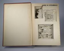 Sunni Forcier, "The Human Comedy", 2016, bound book, found objects, 8 3/4 x 11 1/4 x 1 1/4"