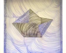 Embracing Series #1, 2020, 11 x 11", micron and lumocolor markers on vellum film