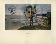 Vladyslav Krasnoshchok, Upper Volga River (G.G. Nissky, 1949), 2013, mixed media collage, i.s. 6 3/4 x 9 1/2 / f.s. 11 5/8 x 14 1/8