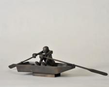 Man Rowing, 1995, bronze, 5 x 17 1/2 x 5 3/4", ed. 6/9