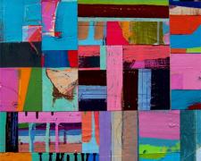 Your Eyes Fill Me, 2007, acrylic collage on museum board, 17 1/2 x 14 1/2"