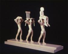 Procession, 2001, wood, 11 5/8 x 18 3/4 x 5 1/2"