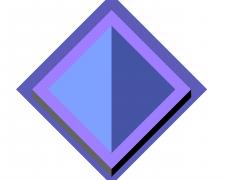 Gail Peter Borden, "untitled rotation", 2022, acrylic and resin on panel, 36"h x 36"w (diagonal)