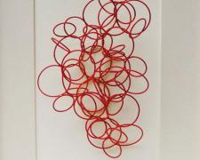 Line Drawing #6, 2013, cold painted bronze, 10 x 8 x 5"