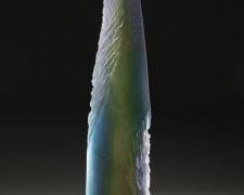 Impressions, 2007, cast and carved Bullseye glass, 37 1/2 x 10 x 4"