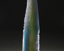 Impressions, 2007, cast and carved Bullseye glass, 37 1/2 x 10 x 4"