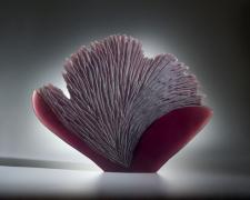 Coral Plum, 2008, cast and cut glass, 22 x 29 x 1 3/4"