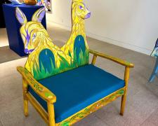 Angelica Raquel, "Tales from the Fireplace" (Doe and Fawn Bench), 2023