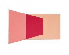 Gail Peter Borden, "untitled figured frame", 2025, acrylic and resin on panel, 16 x 24"