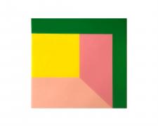 Gail Peter Borden, "untitled", 2021, acrylic and resin on panel, 16 x 16"