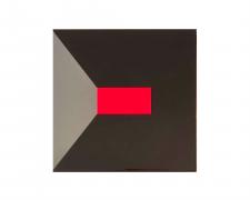 Gail Peter Borden, "untitled", 2023, acrylic and resin on panel, 16 x 16"