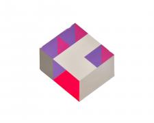 Gail Peter Borden, "untitled figured frame", 2025, acrylic and resin on panel, 21 3/4 x 20 1/2"