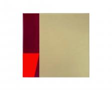 Gail Peter Borden, "untitled", 2023, acrylic and resin on panel, 16 x 16"