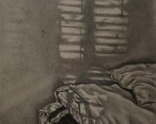 Descansos, 2021, graphite on paper, s.s. 5 1/2 x 8 1/2" / f.s. 11 1/2 x 14 1/2"