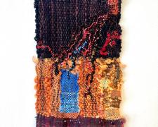 "Lady of New Mexico II", 2026, textile weaving, 13 x 8"