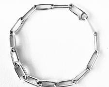 Corey Ackelmire, "Graduated Bracelet", 2023, sterling silver, 7" long