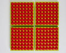 "Traffic", 2023, mixed media on four panels, 16 x 16 x 4"