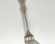 "Fork It" (view 4), 2026, sterling, 8 1/2 x 1 1/8 x 1/2"