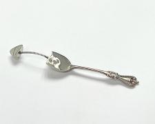 "Just the Tip", 2025, sterling, spring steel, 5 x 1/2 x 3/4"