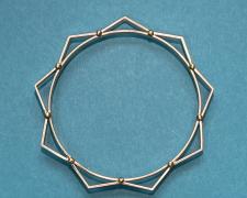 Edward Lane McCartney, "Moorish II", 2025, bangle bracelet: sterling, brass
