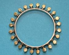 Edward Lane McCartney, "Radiant", bangle bracelet: sterling, brass