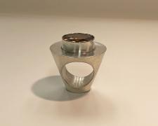 Edward Lane McCartney, "Specimen Ring #2", 2020, sterling and synthetic citrine, 1 1/2 x 1 1/2 x 1 1/2"