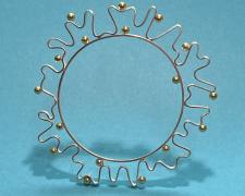 Edward Lane McCartney, "Squiggle Wiggle", 2025, bangle bracelet: sterling, brass