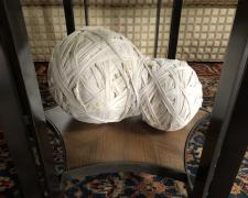 Wrapped, 2018, cotton and object, 15 x 11 x 11"