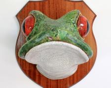 Frog (tree) "Frog (tree)", wire, plaster, papier-mâché, 21 3/4 x 17 3/4 x 15 3/4"