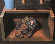 Gear Box, 2020, ceramics, mixed media, 8 x 8 x 14 1/2"