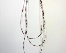 Heidi Gerstacker, "Gradient Necklace", 2025, Miyuki glass beads, sterling silver, 72" continuous strand
