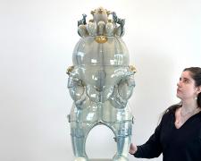 "Guardian 10", 2025, ceramics, 57 x 18" (with base)