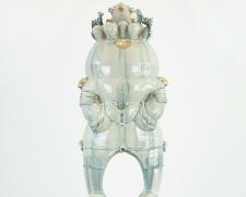 "Guardian 10", 2025, ceramics, 57 x 18" (with base)
