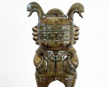 "Guardian 12", 2025, ceramics, 33 x 15"