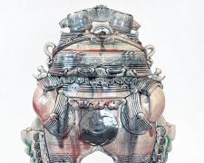 "Guardian 13", 2025, ceramics, 20 x 12"