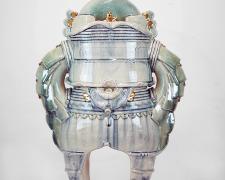 "Guardian 18", 2025, ceramics, 27 x 18 x 8"