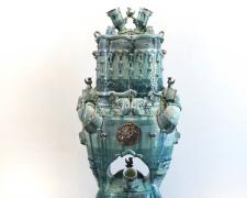 "Guardian 5", 2024, ceramics, 50 x 18"
