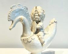 "Voyager (I)", 2025, ceramics, 13 x 13"