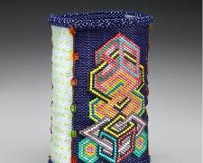 Heather Logan, "Knot Box", beadwork, 4 x 2 1/2 x 1 1/4"