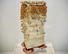 Heather Logan, "On Your Toes", beadwork, 3 1/2 x 1 3/4 x 1 3/4"