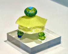 Heather Logan, "Small Delights", beadwork, 3 x 3 x 2 3/4"