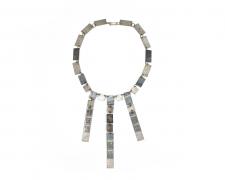 René Lee Henry, "Ghosts Series #3", 2023, steel, silver filled, brass, photo transfer, 12" long