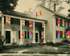 "House Study #6", 2024, mixed media, i.s. 4 1/4 x 6 1/2" / f.s. 11 x 14 x 1/2"