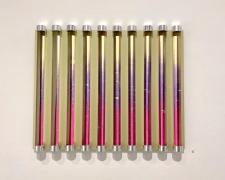 Chromolight 16PG10-1, 2018, spray enamel on acrylic rods over aluminum, 16 1/2 x 20 1/4"