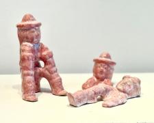 "Jap-Sang (I-XI)", 2025, ceramics, 5 x 5" (varying dimensions)
