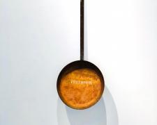 Freedman, 2019, intaglio, embossing, found objects, 52 x 14" 