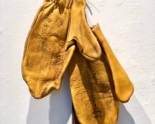 Freedman (detail), 2019, intaglio, embossing, found objects, 52 x 14" 