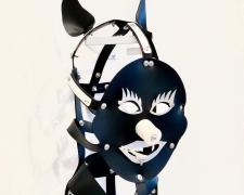 Scold's Bridle: The American Presidential Election of 2016, 2016, rubber, aluminum, ceramic, 18 x 10 x 10"