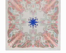 "Catedral", 2020, ink and colored pencil on paper, 22 x 22" (framed)