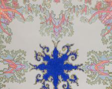 "Catedral" (image detail), 2020, ink and colored pencil on paper, 22 x 22" (framed)